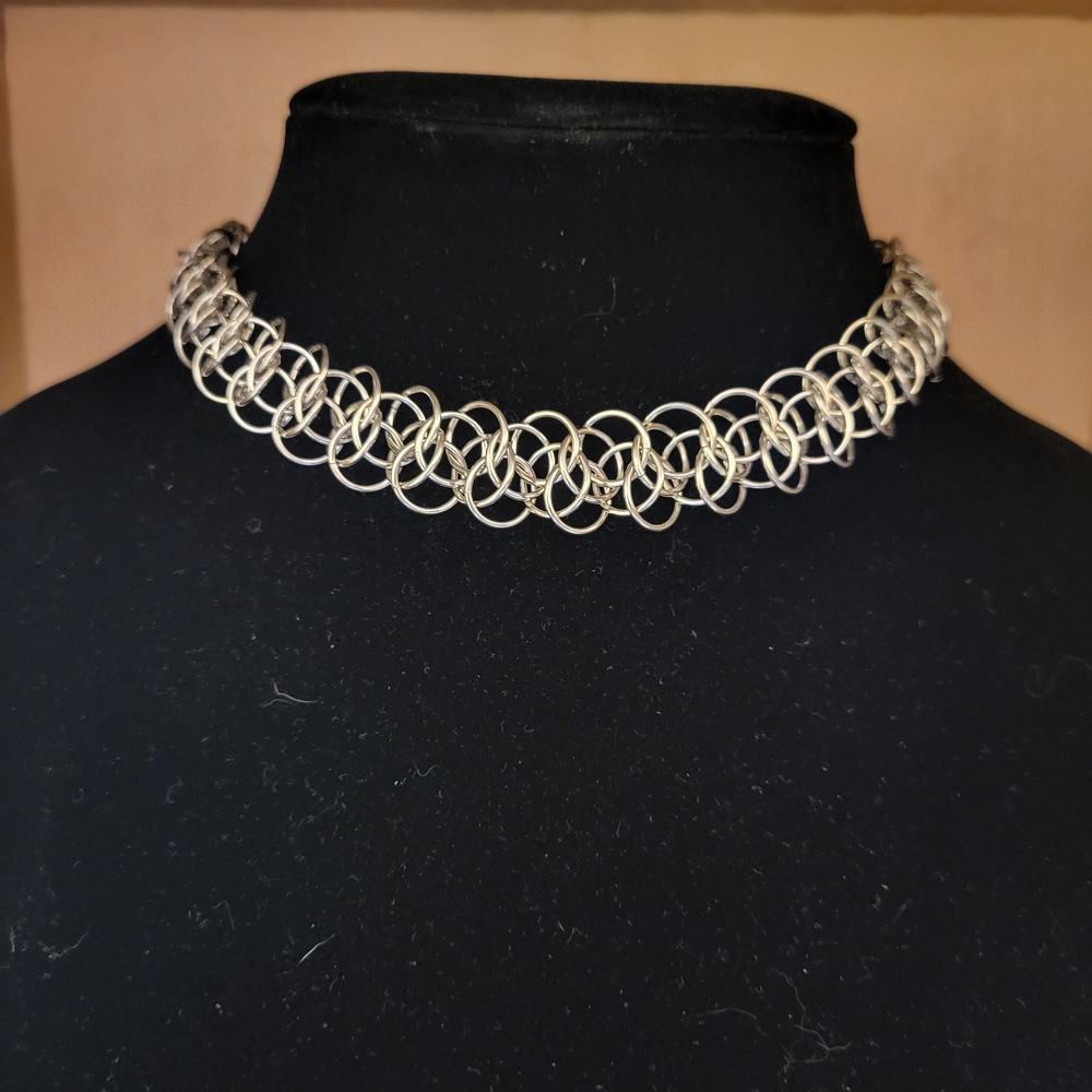 Intricate Stainless Steel Arkham Weave Choker
